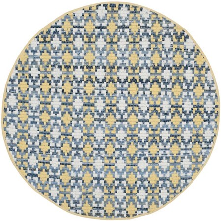 Safavieh Montauk Round Area RugGold & Multicolor 4 x 4 ft. MTK121B-4R